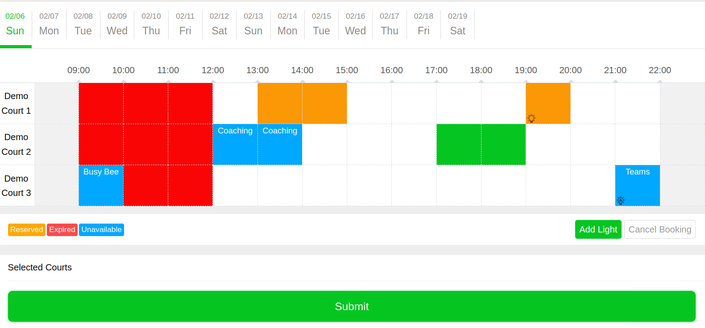 CAMS Live Booking Demo preview
